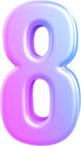 3d number 8